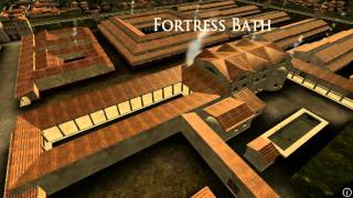 Animation of ancient Roman Fort in Caerleon Wales [upl. by Gautious735]