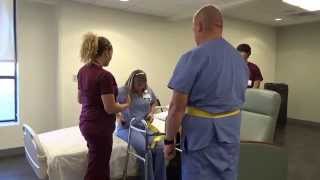 Physical Therapy Transfer Training  How To Transfer From Wheelchair To Bed [upl. by Chud]