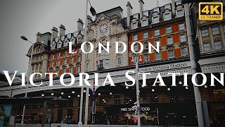 London Victoria Station Walk Through England 4K [upl. by Newo]