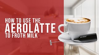 How To Use the AeroLatte To Froth Milk [upl. by Annauqahs]