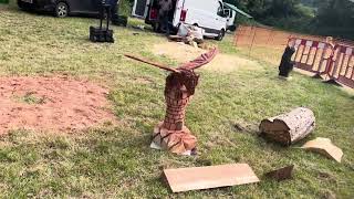 A fabulous range of wooden sculpture at Caerleon festival 2024 [upl. by Milurd655]