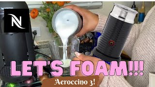 How To Foam Milk With Aeroccino 3 Make Coffee With Foam Tips amp Tricks  Easy Foamed Latte Recipe [upl. by Treblig]