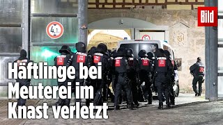 Gefängnismeuterei Polizei stürmt Knast in Thüringen  JVA Untermaßfeld [upl. by Adnuhsed]